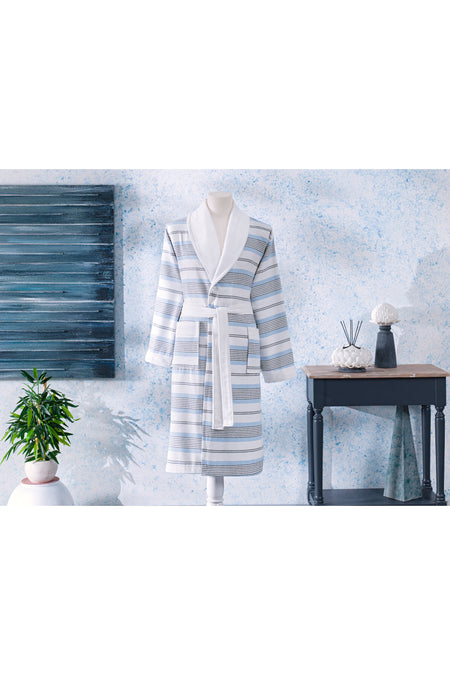 Ozdilek Carol Shawl Collar Peshtemal Bathrobe - MALLTURK