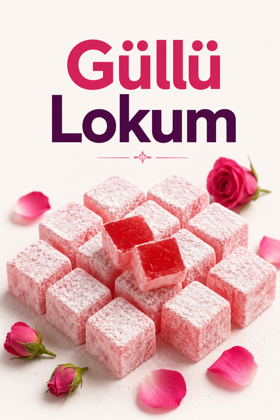 Sener Glucose Free Turkish Delight 1 5 kg Rose Flavored Turkish Delight Snack - MALLTURK
