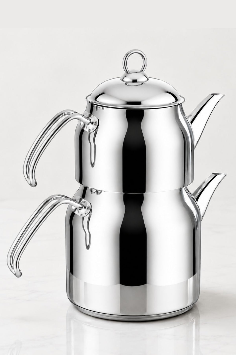 Lines YONCA Belinda Jmbo Size Teapot Set – Stylish Design Stainless Steel Teapot 2.60lt Water Jug 4.00lt - MALLTURK