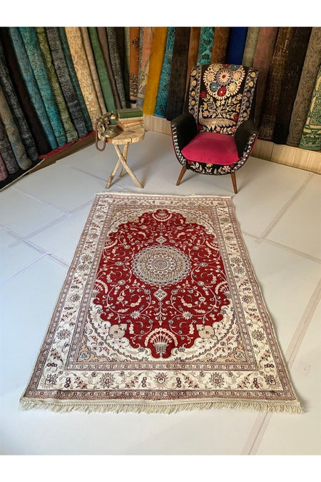 SIRVAN Rug Hand-Woven Silk Rug - MALLTURK