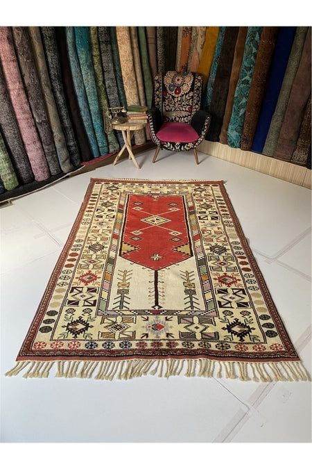 SIRVAN Rug Hand-Woven Antique Yoruk Rug - MALLTURK