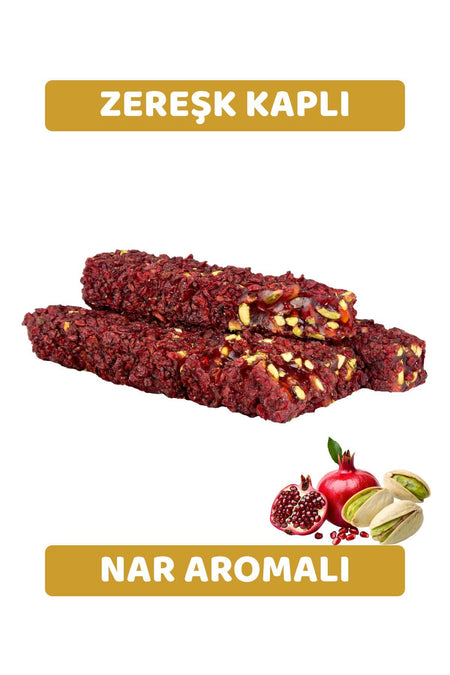 Ari lokumlari 1978 zeresk uzumu Coated Pistachio Pomegranate Flavored Flavored kral Turkish Delight 500 g - MALLTURK
