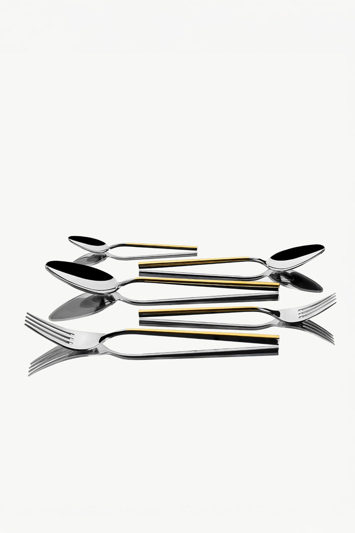 Nehir gloria altin Plain 6 Place Setting 36 Piece Boxed Flatware Set - MALLTURK