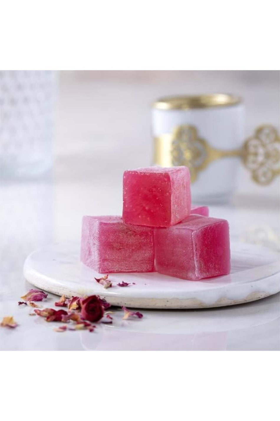 Sekerci cafer erol Rose Flavored Turkish Delight - MALLTURK