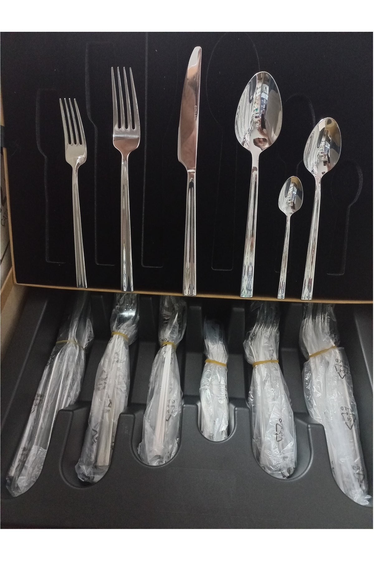 Emsan cinar 72 Piece 12 Place Setting Flatware Set - MALLTURK