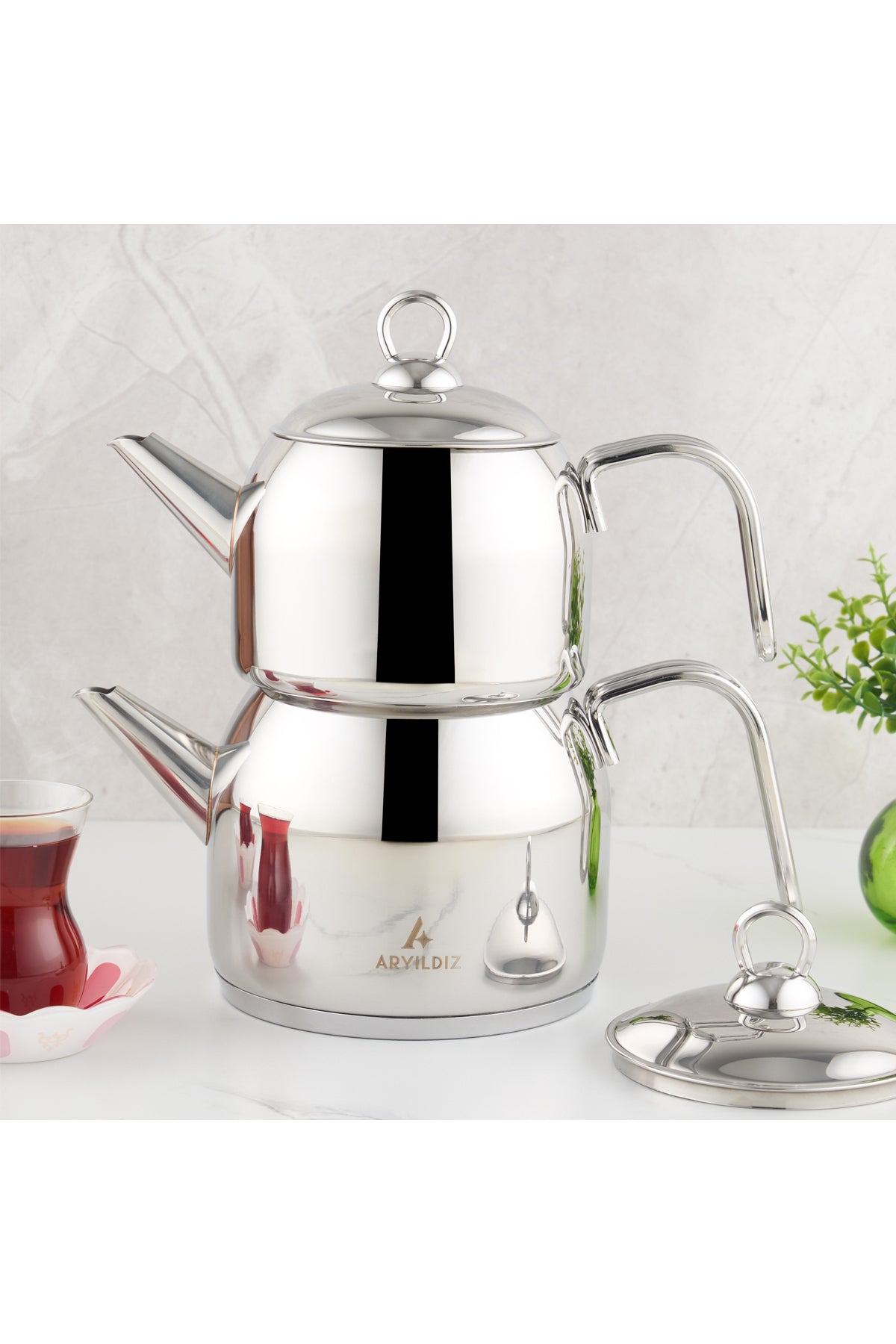Aryildiz Solo 4-Piece Teapot Set - MALLTURK