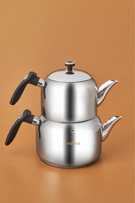 Karaca Asiye Maxi Teapot Set, Black - MALLTURK