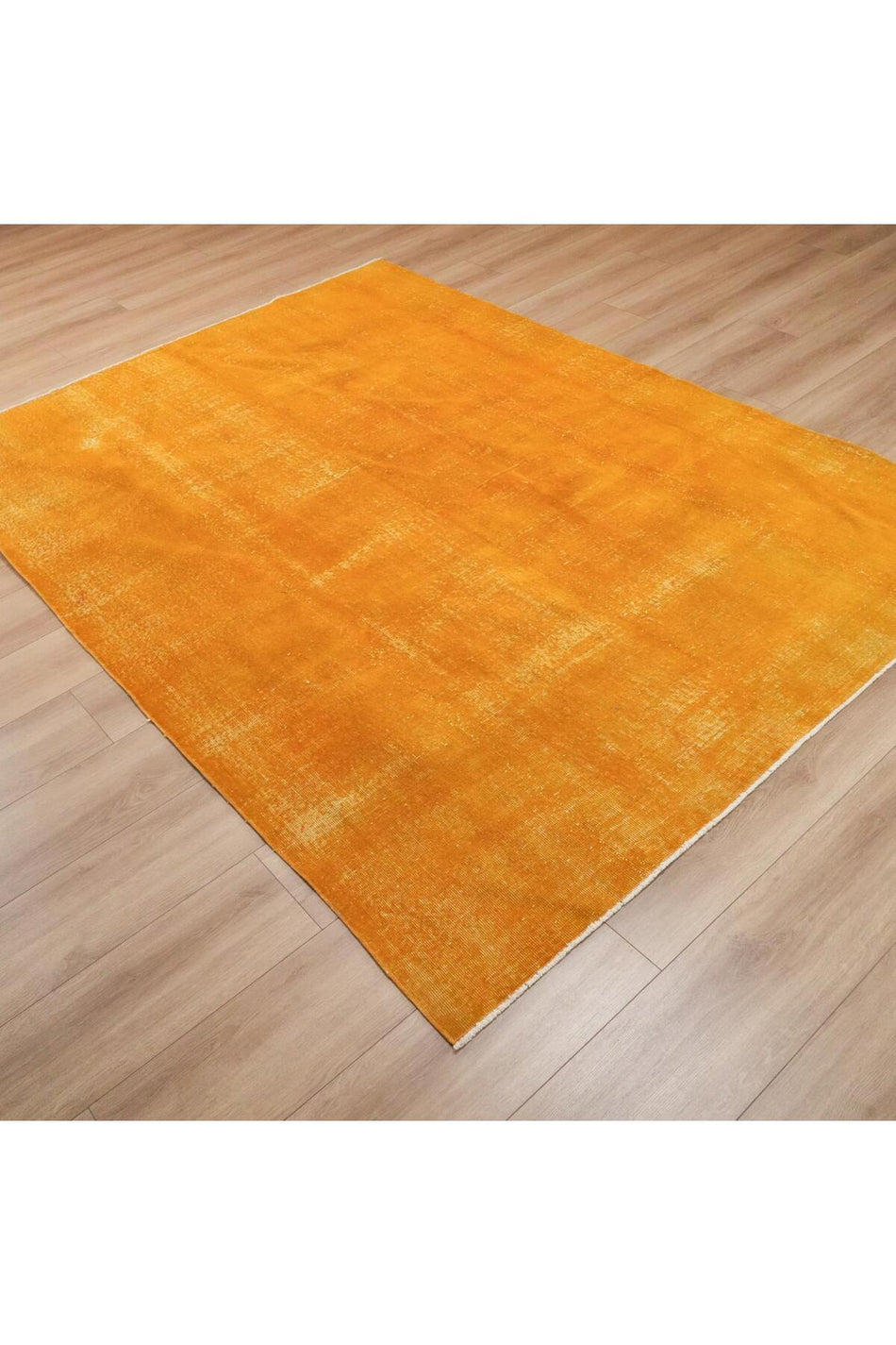 Halicizade Hand-Woven Vintage Pattern Yellow Rug