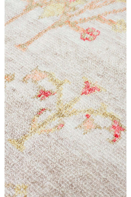 Eko Hali ZARA ZR 08 BEiGE AUTUMN Authentic Patterned Special Non-Shedding and Easy-to-Clean Tencel Fabric - MALLTURK