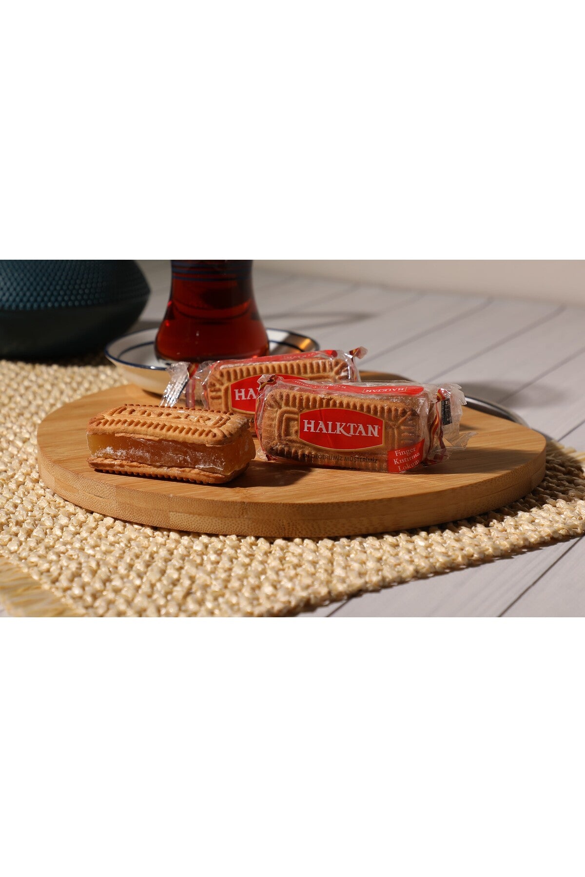 Halktan Loose with Biscuit Turkish Delight 1 kg - MALLTURK