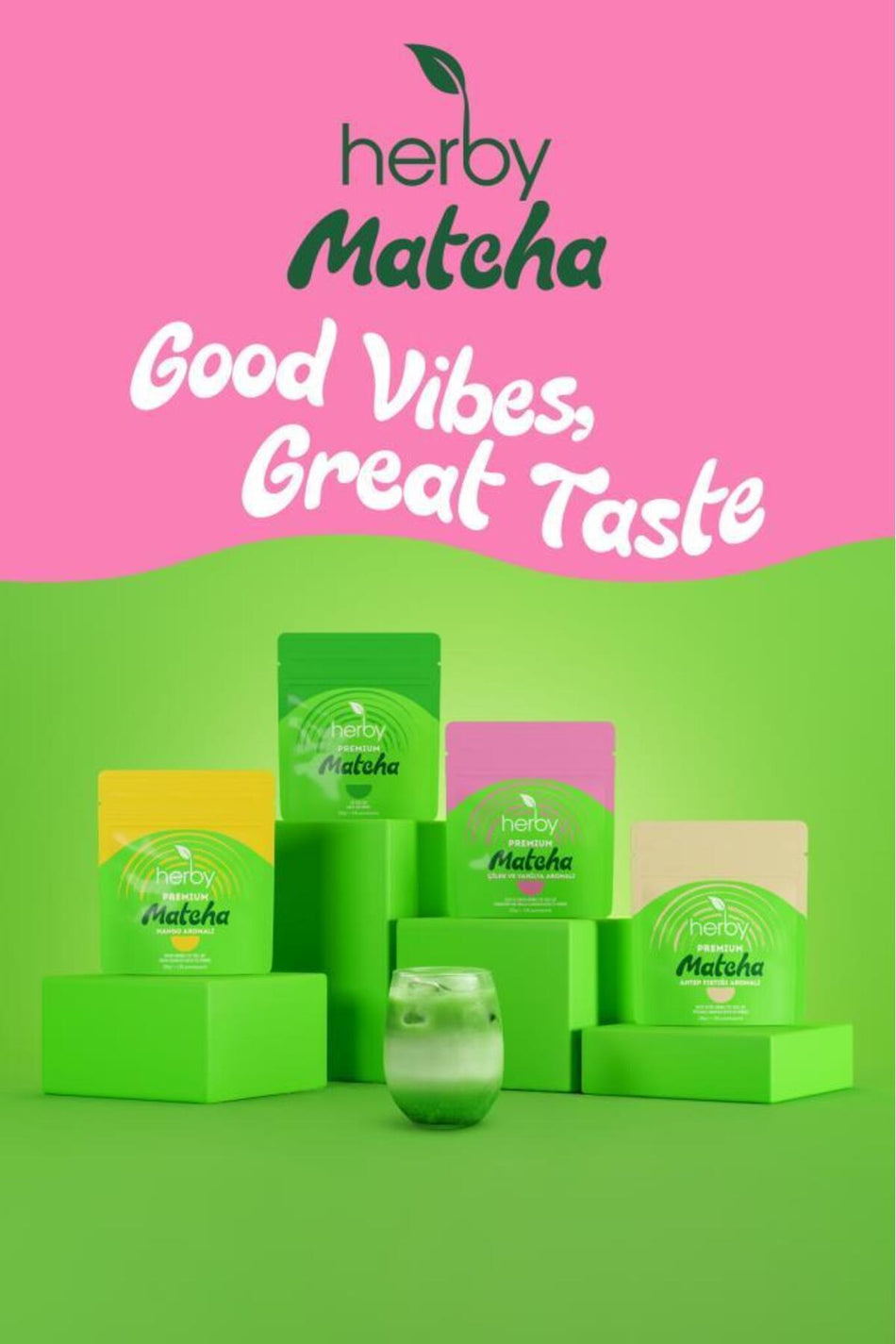 Herby Premium Matcha Pistachio Flavored
