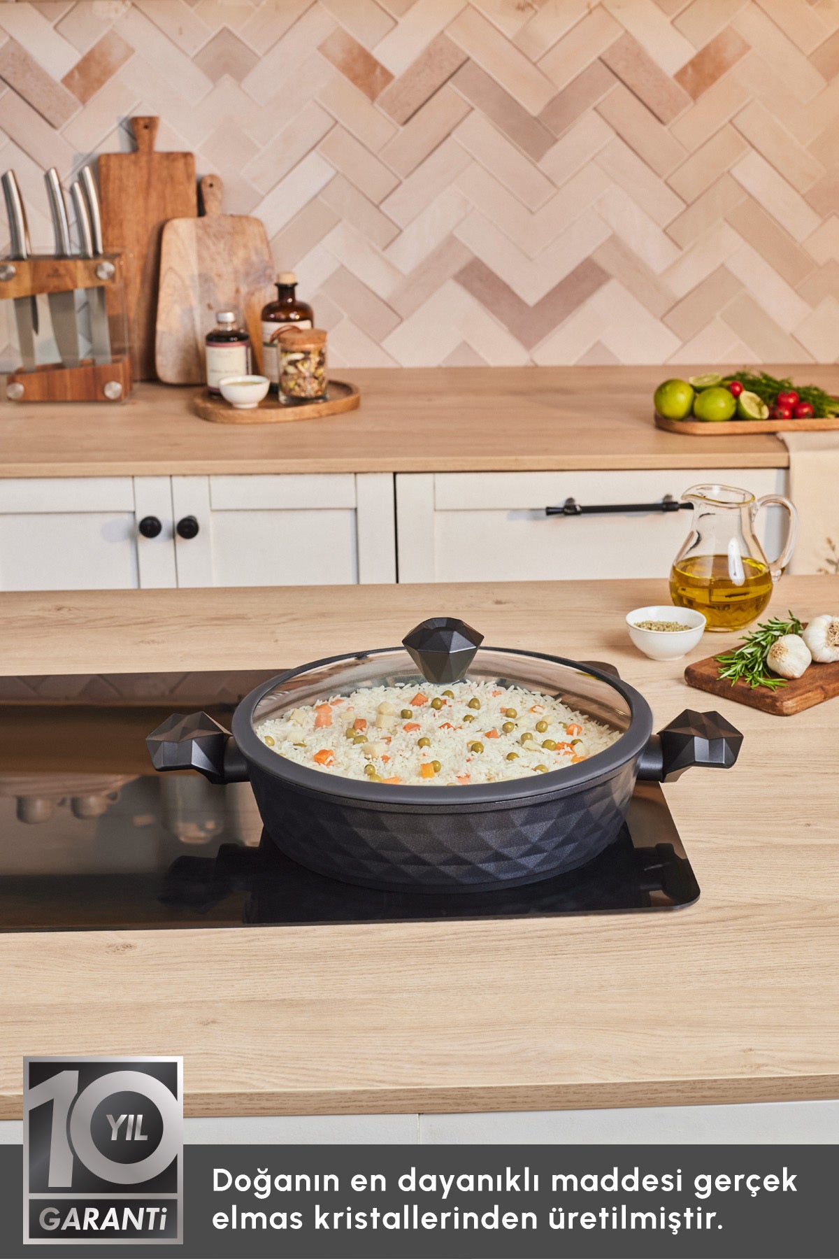 Karaca Biodiamond Antibakteriyel Kulp Saute Pan