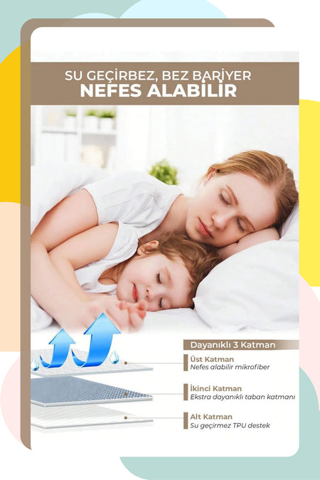 My Catherine Bebeginiz Icin Waterproof Quilted Baby & Kids Mattress Protector - MALLTURK