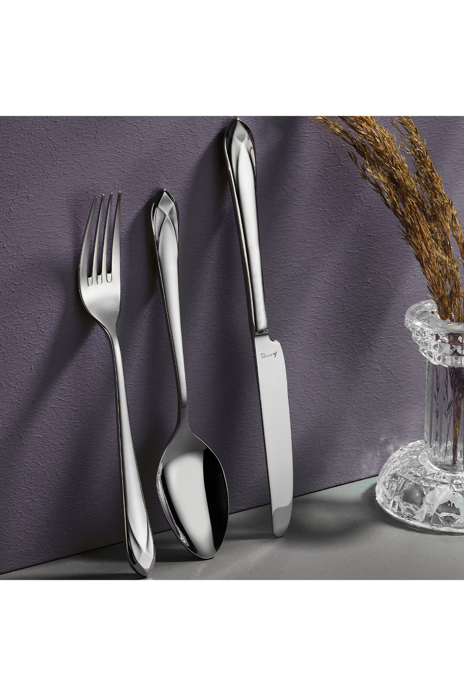 Aryildiz hale 84 Piece 12 Place Setting Flatware Set - MALLTURK