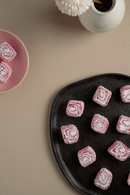 carsibasi Gluten Free cilekli Rolled Turkish Delight 500 g - MALLTURK