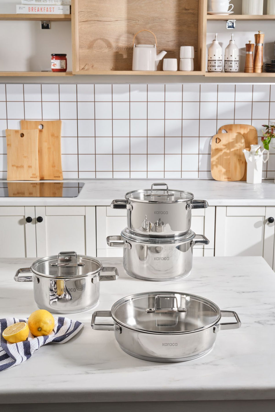 Karaca Valora Induction Compatible 8 Piece Cookware Set - MALLTURK
