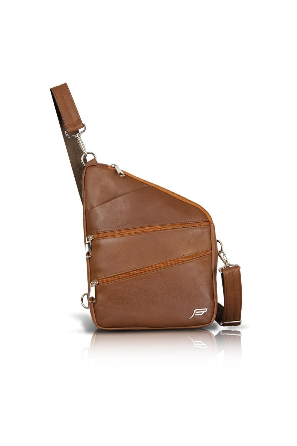 Fubileather Bodybag Genuine Leather Messenger Chest Bag