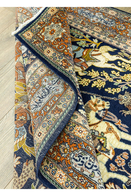 Soho Antiq Tan Av Sahnesi Patterned Iranian Rug 131x225 cm - MALLTURK