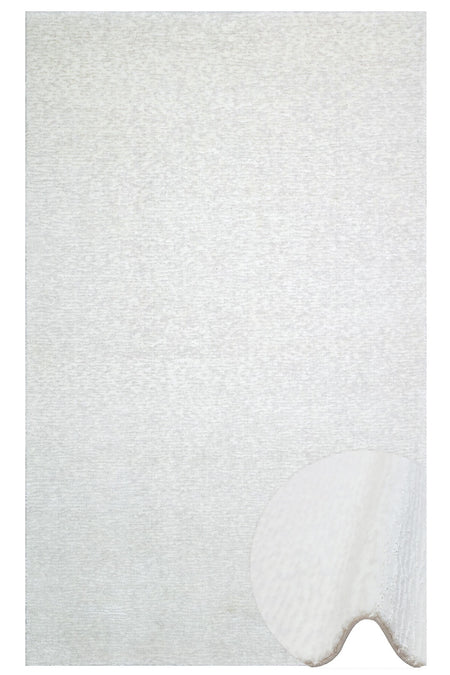 Eko Rug Majesty Mj01 Ivory Duz Color Handcrafted Ile Ozel Tezgahlarda Uretilen Wool Viskon Usak Rug