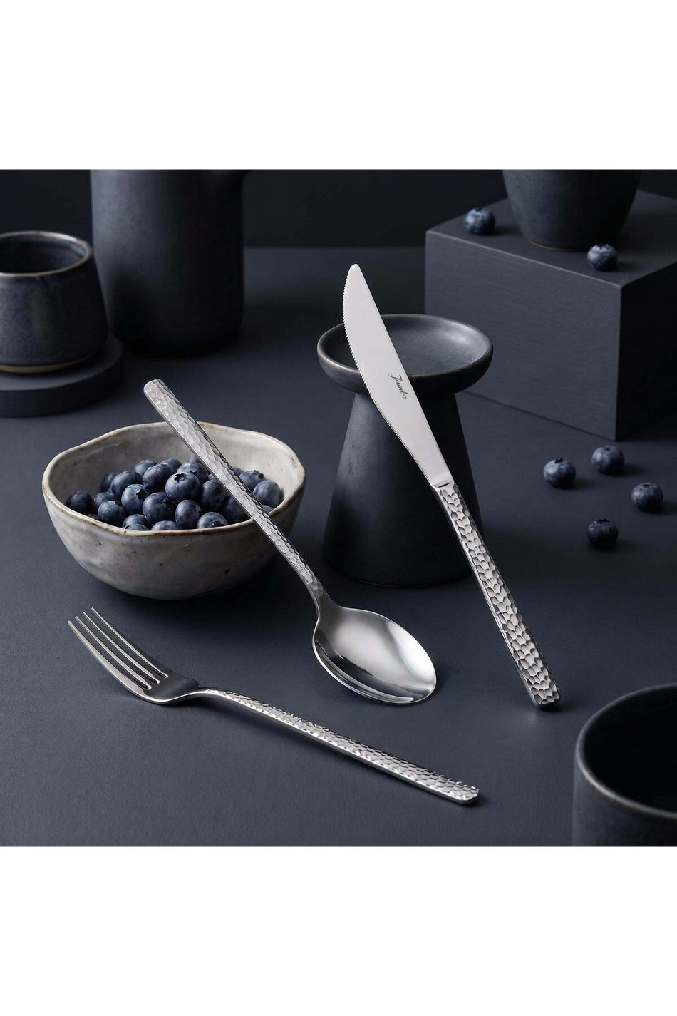 Jumbo 2900 vannes desenli 84 Piece 12 Place Setting Flatware Set - MALLTURK
