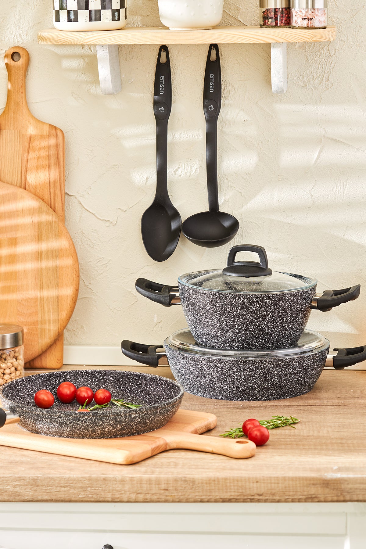 Emsan Luna 7 Piece Cookware Set - MALLTURK