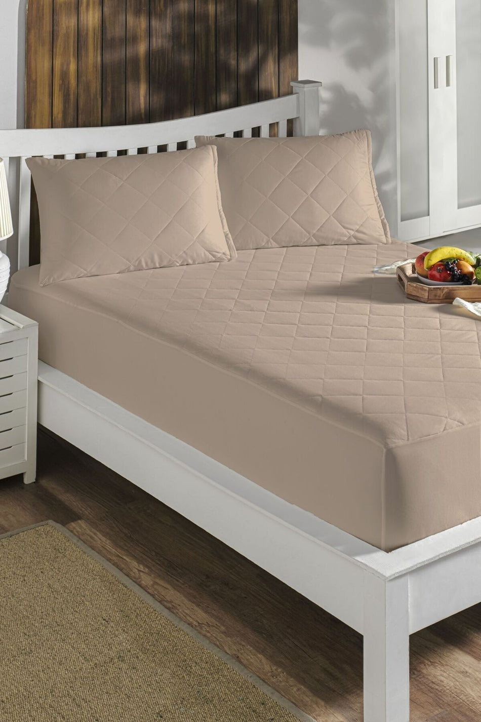 LIV CALISTA Waterproof Cotton Quilted Fitted Mattress Protector - MALLTURK