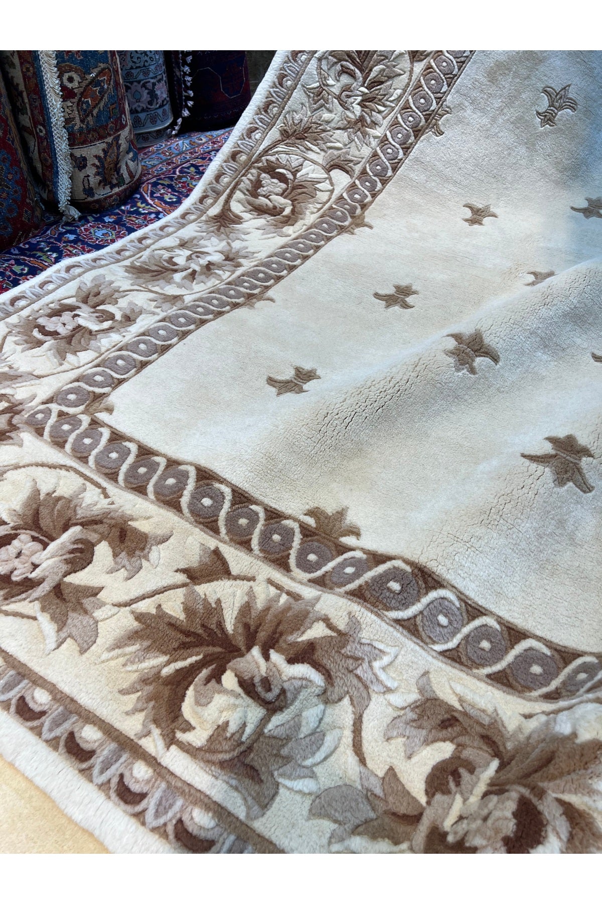 RD RAMAZAN DAG Hand Rug Art Hand-Woven Embossed Chinese Rug Premium Quality Size 235x170