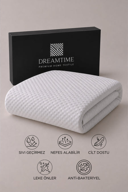 Dream Time Premium Ozel Kutulu Waterproof Fitted Mattress Protector - MALLTURK