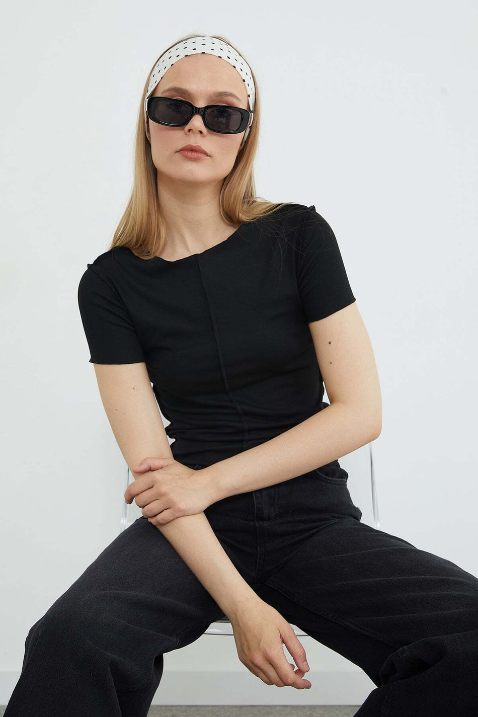 Basic Stitching Detailed T-Shirt
