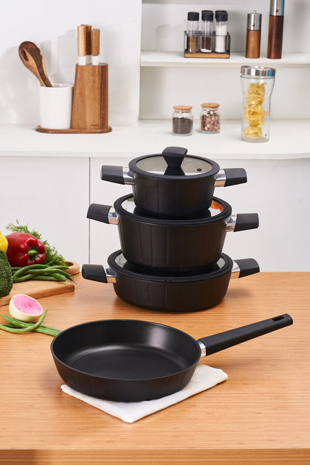 Karaca Biodiamond Regnum Induction Compatible 7 Piece Cookware Set - MALLTURK