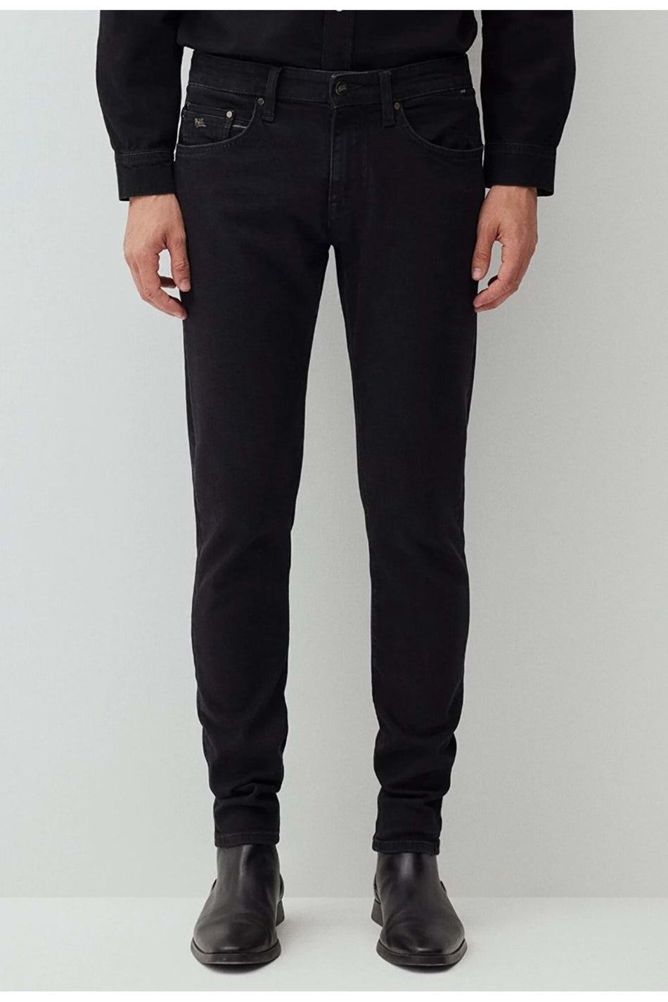Mavi M0042487866 James Lux Black Anthracite Smoke Jean Pants Men's Denim Trousers BLACK - MALLTURK