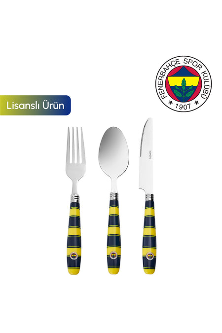 Karaca x fenerbahce lisansli 18 Piece 6 Place Setting Flatware Set - MALLTURK