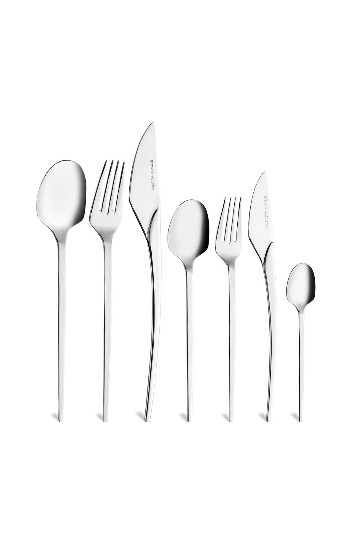 Emsan fair 84 Piece 12 Place Setting Boxed Flatware Set - MALLTURK