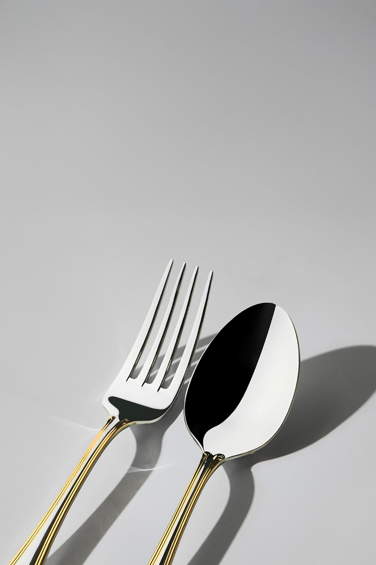 Nehir lalezar altin Plain 12 Place Setting 60 Piece Boxed Fork Spoon Set - MALLTURK