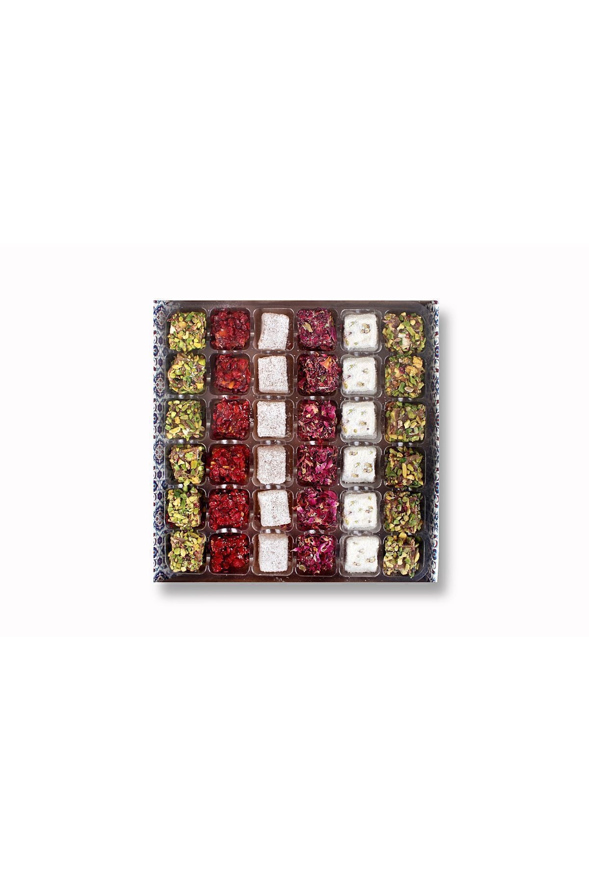 LOQO Pistachio Premium Assorted Gift Box kutu Turkish Delight ozel kumas canta hediyeli net 500gr - MALLTURK