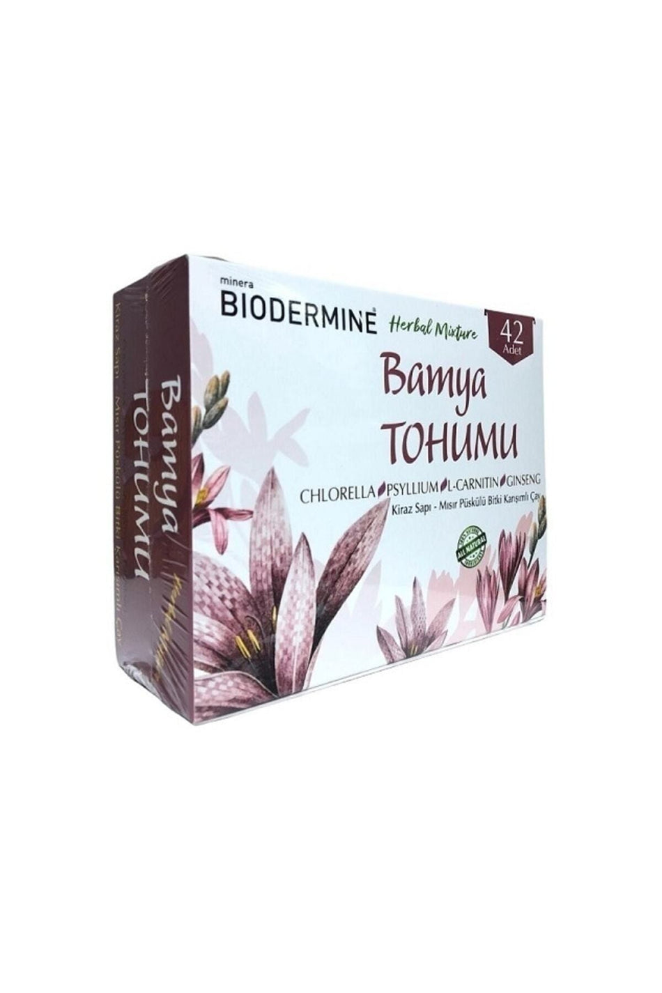 Biodermine Minera Okra Seed Herbal Blend Detox Tea 42-Pack - MALLTURK