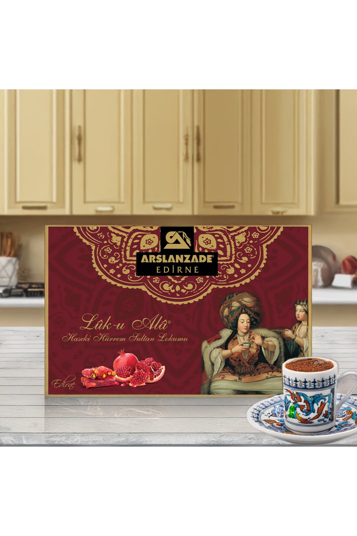 Arslanzade Pomegranate Flavored Turkish Delight 500g - MALLTURK