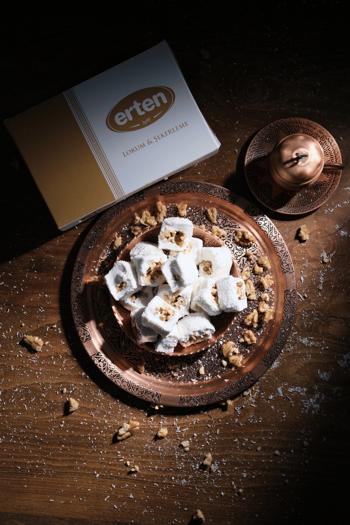 Erten sekerleme Sultan Style Walnut Turkish Delight 1 kg - MALLTURK