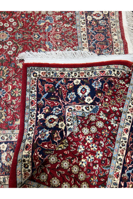 RD RAMAZAN DAG Hand Rug Art Hand-Woven Sumerbank Hereke Rug Signed Seven Mountains Flower Premium Quality Size 223x150 - MALLTURK