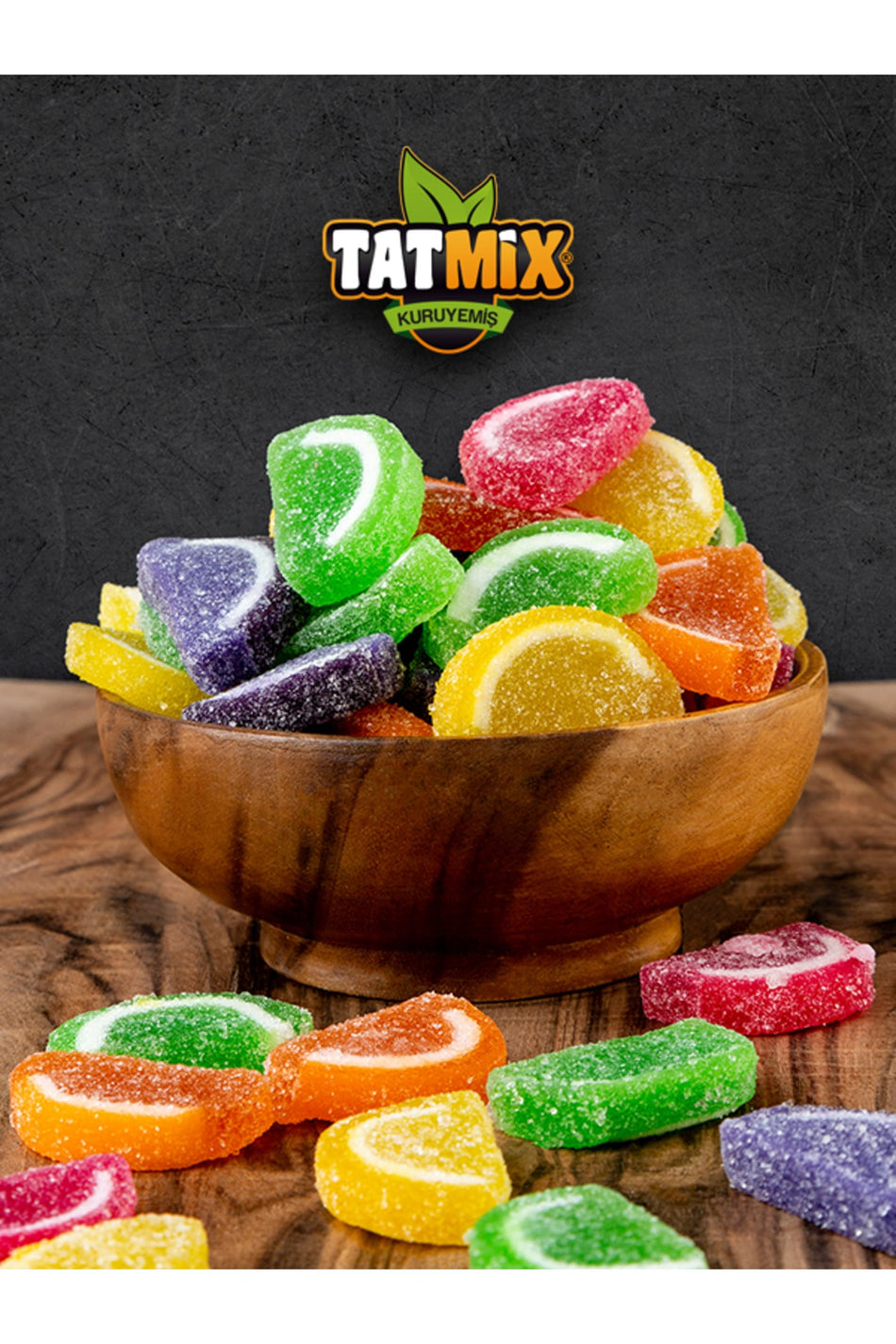 Tatmix Fruit Sliced Jelly Turkish Delight 500gr - MALLTURK