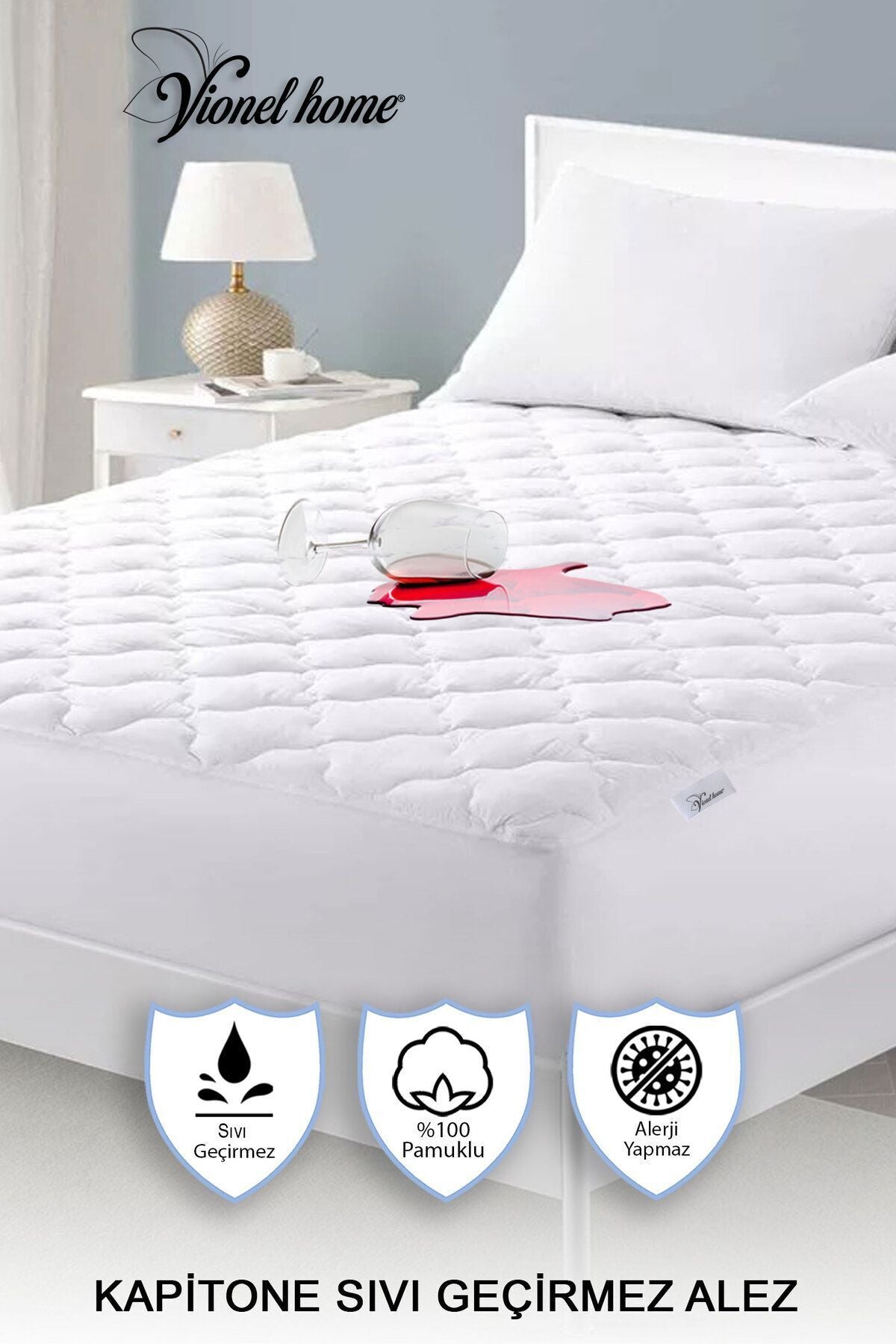 Vionel Home Waterproof Cotton Quilted Mattress Protector - MALLTURK