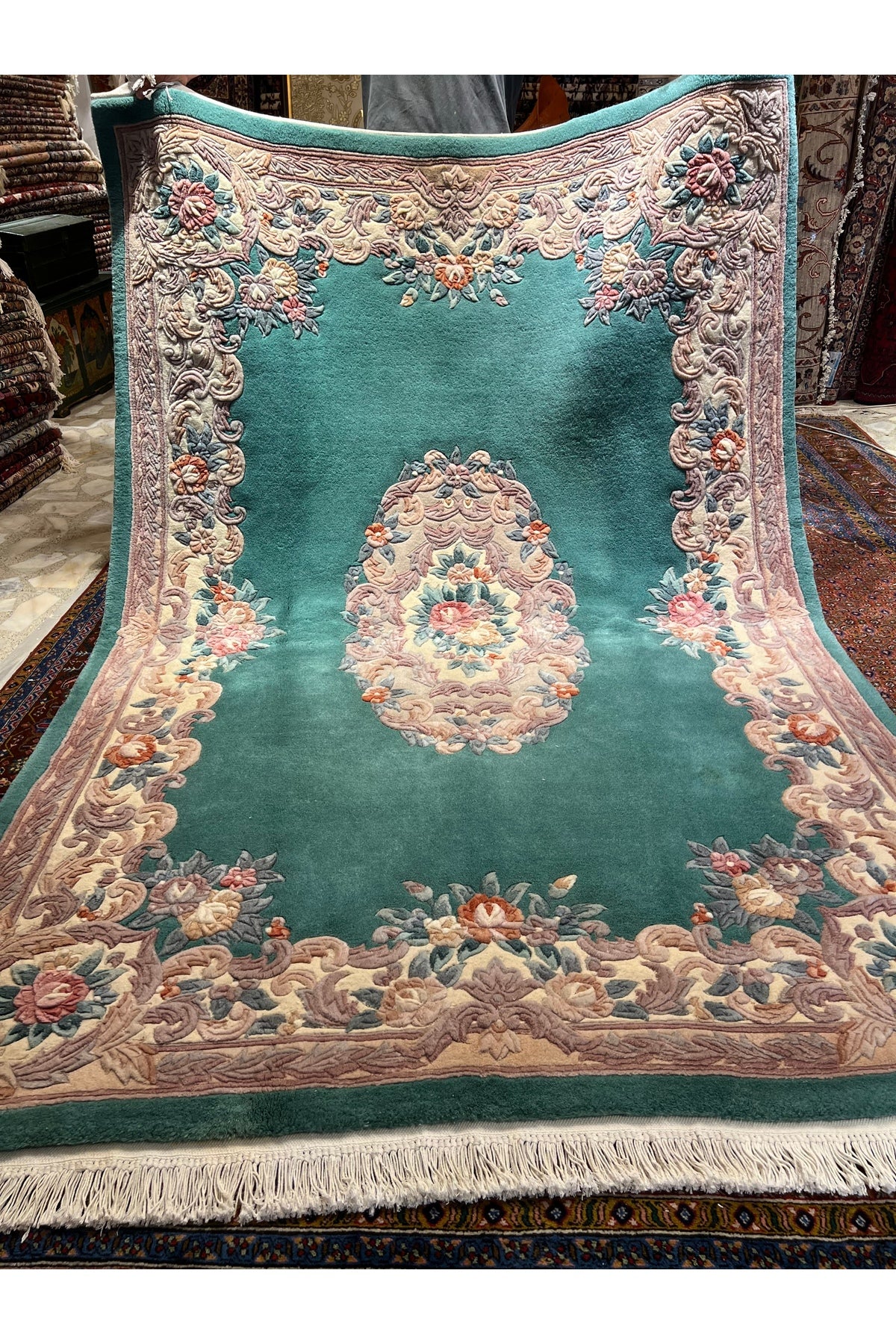 RD RAMAZAN DAG Hand Rug Art Hand-Woven Embossed Chinese Rug Size 245x170..