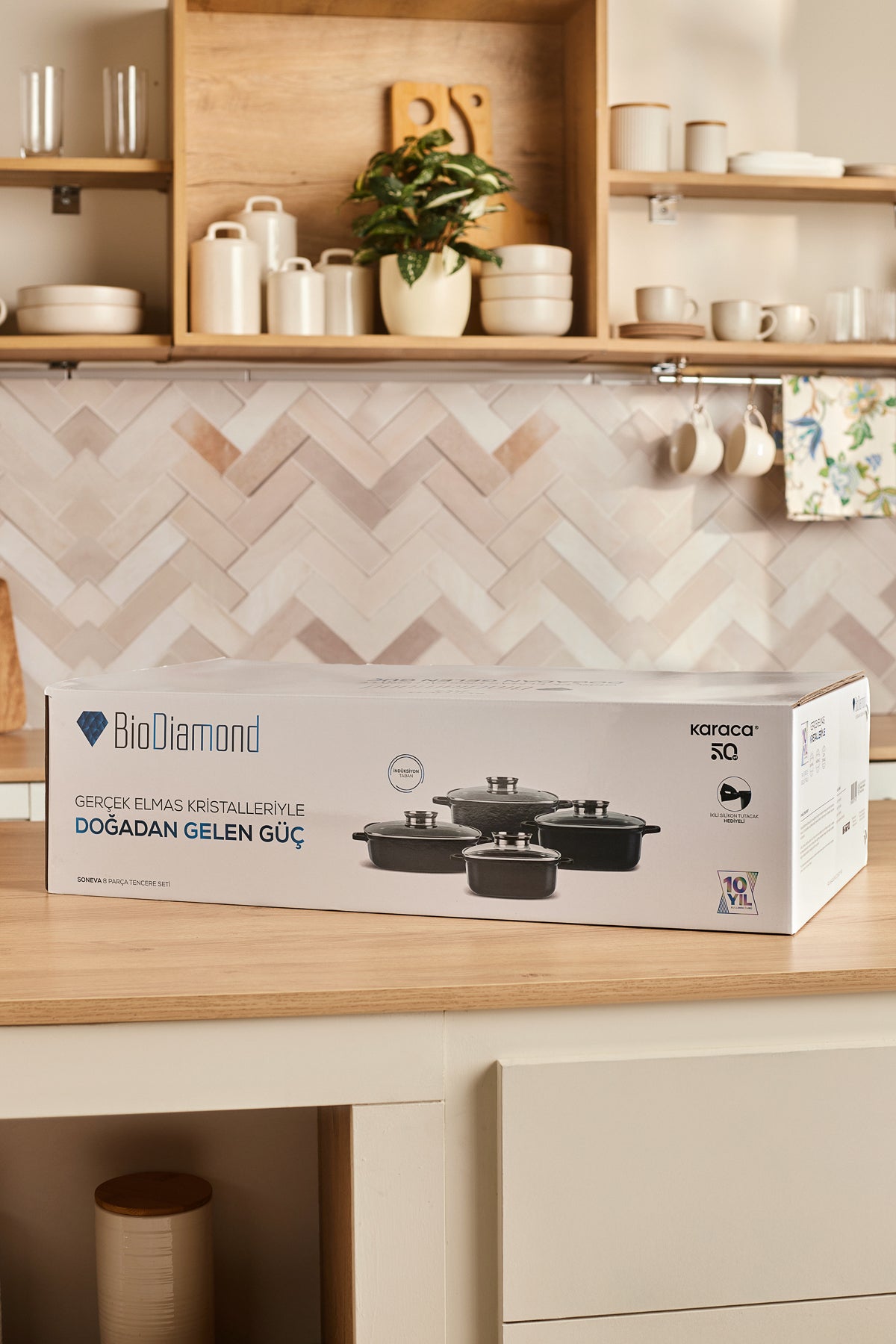Karaca Biodiamond Soneva Induction Compatible 8 Piece Cookware Set - MALLTURK
