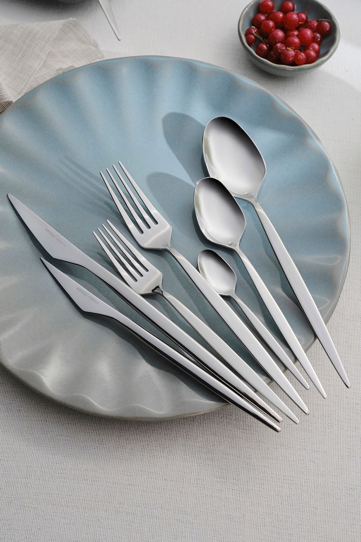 Karaca thor 84 Piece 12 Place Setting elegance Boxed Flatware Set - MALLTURK