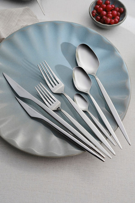 Karaca thor 84 Piece 12 Place Setting elegance Boxed Flatware Set - MALLTURK