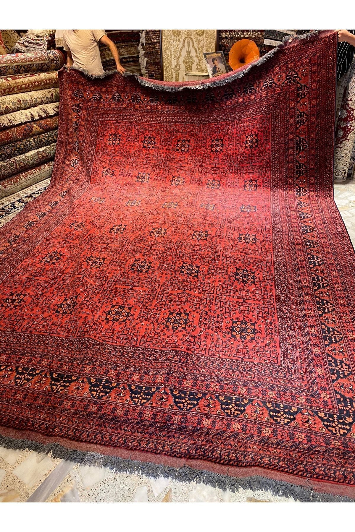 RD RAMAZAN DAG Hand Rug Art Hand-Woven Afgan Bilicik Cotton Base Wool Weave olup Natural Dye 400x300 - MALLTURK