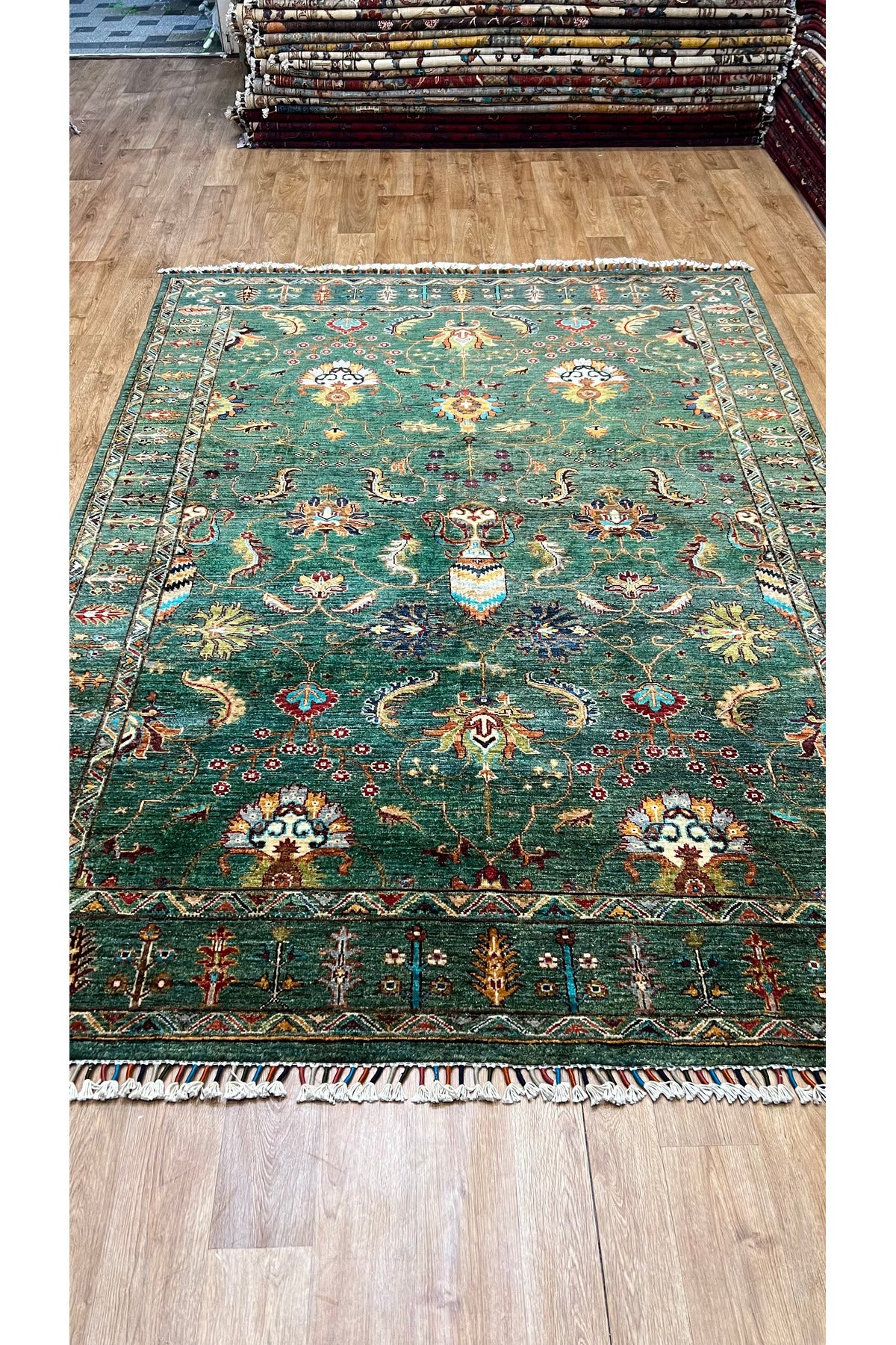 Turkmen Rug Hand-Woven Afghan Rug