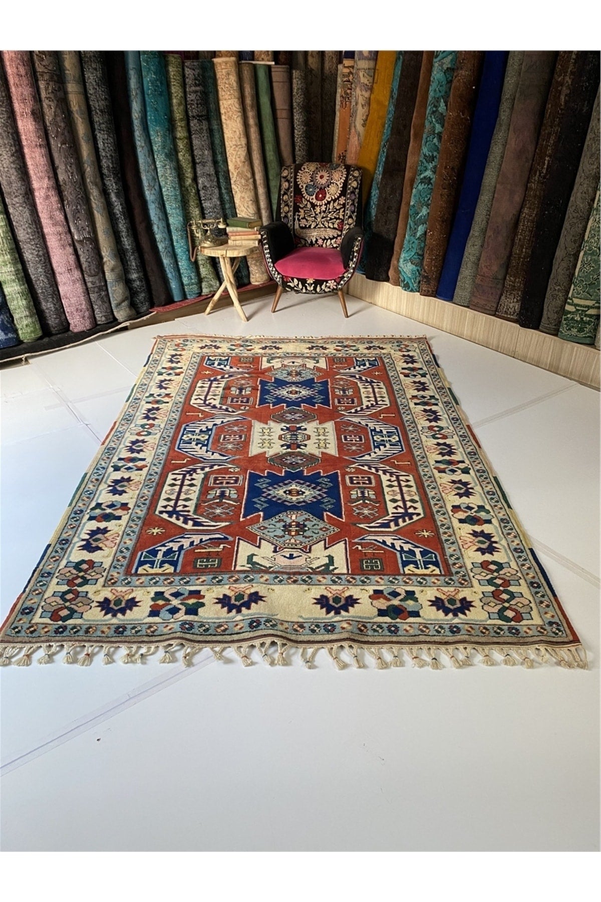 SIRVAN Rug Hand-Woven ANTIK YORUK Rug - MALLTURK
