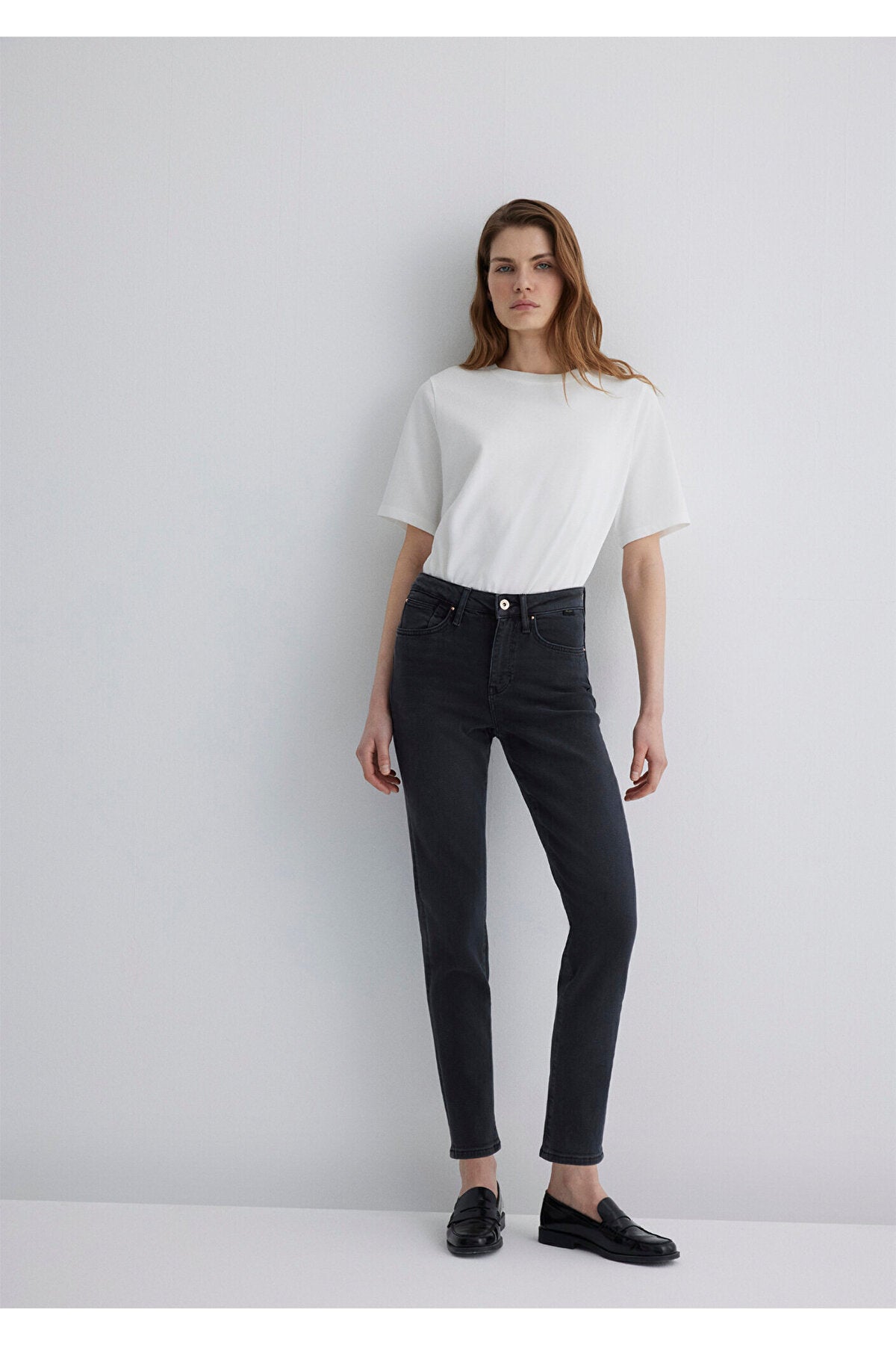 Mavi Cindy Gold Shape Anthracite Jeans 100277-88608 - MALLTURK