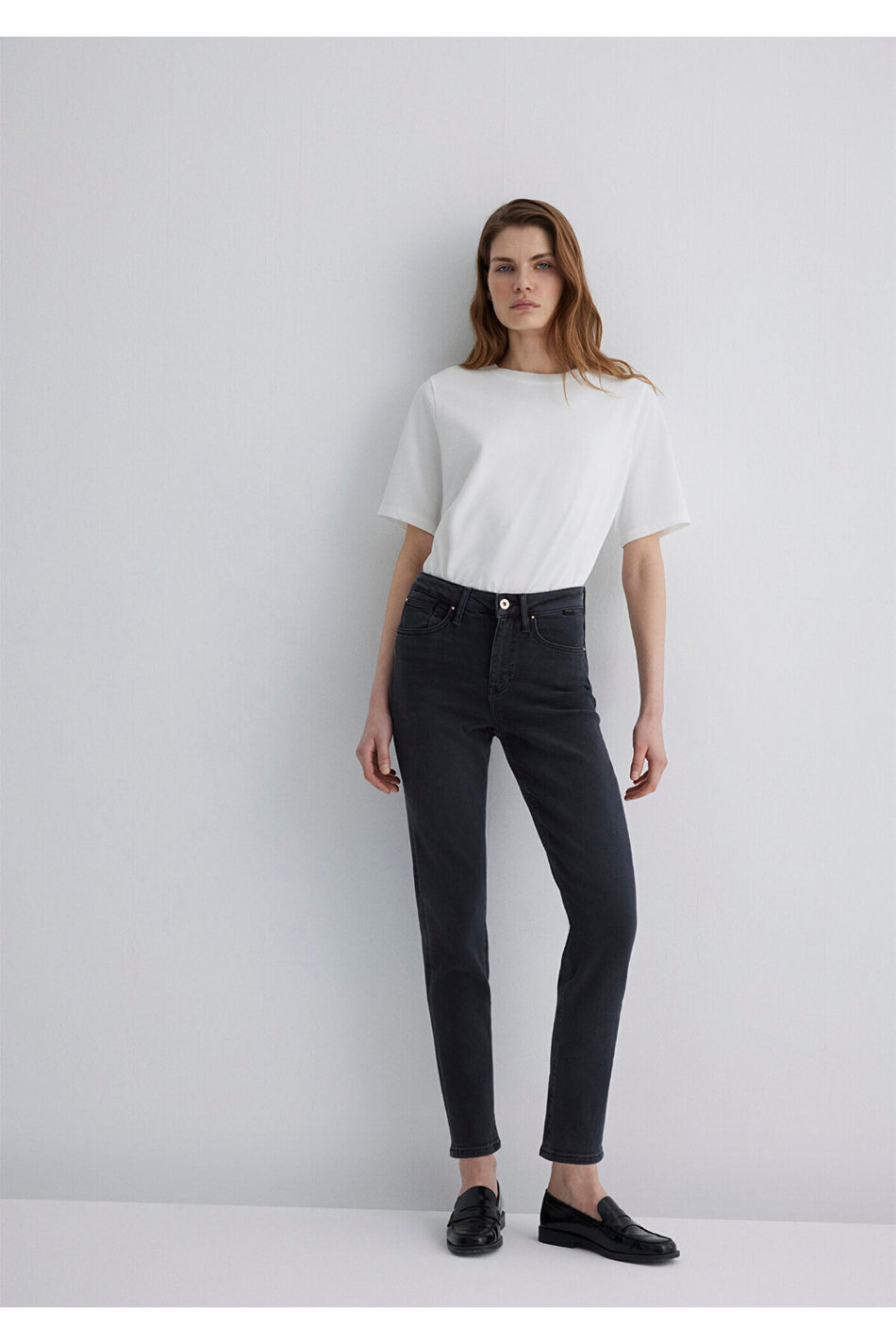 Mavi Cindy Gold Shape Anthracite Jeans 100277-88608 - MALLTURK